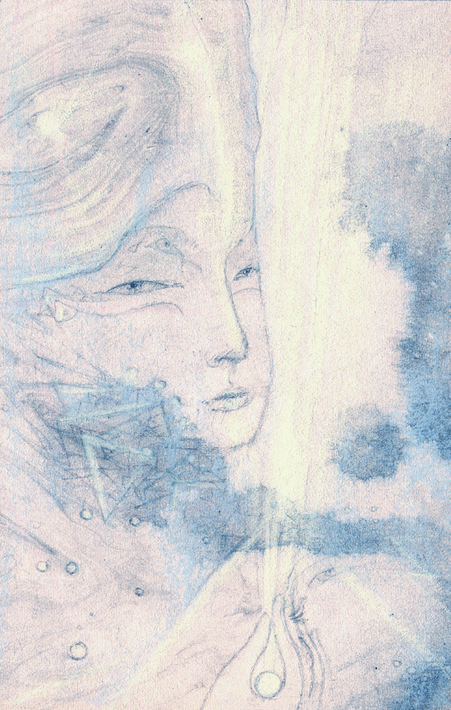 Afbeelding van print "Licht der Wijsheid. Afdruk AH" van origineel schilderij/tekening door Natali Antonovich