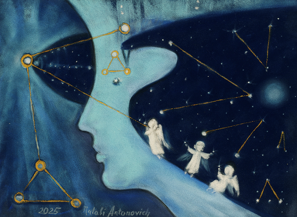 "Étoile triste." peinture de Natali Antonovich | Galerie d'artiste.