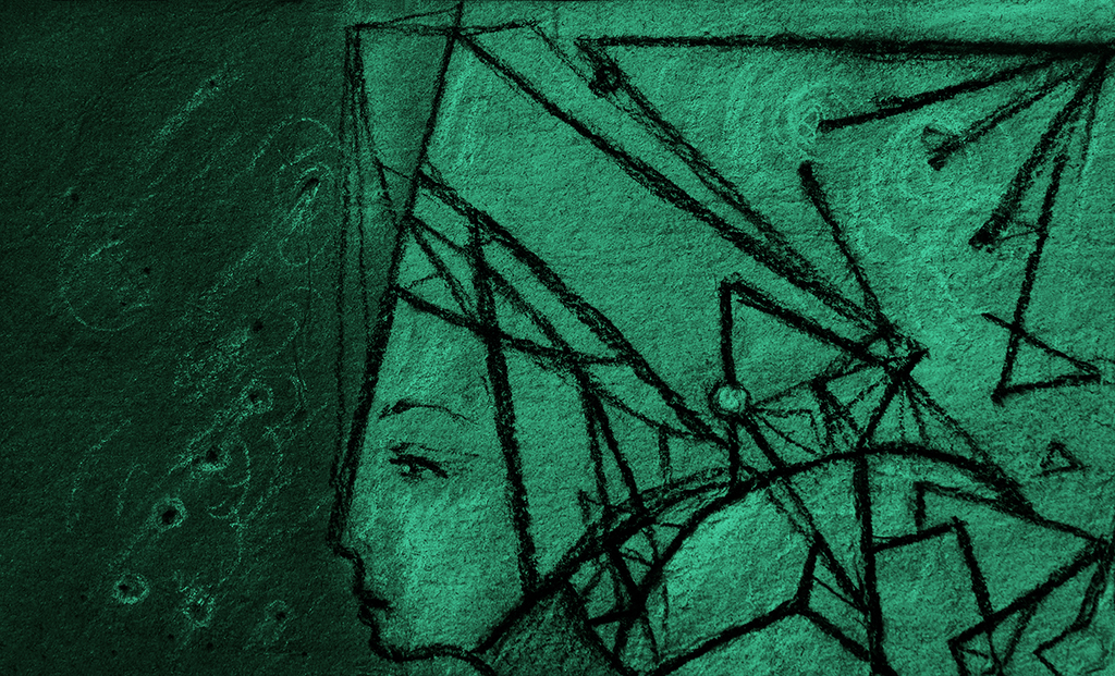 Image de l'impression „Résoudre des énigmes. Imprimé G“ à partir de la peinture/dessin original de Natali Antonovich