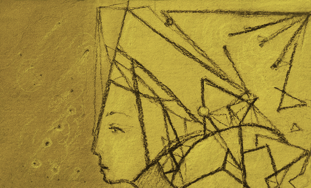 Image de l'impression „Résoudre des énigmes. Imprimé H“ à partir de la peinture/dessin original de Natali Antonovich