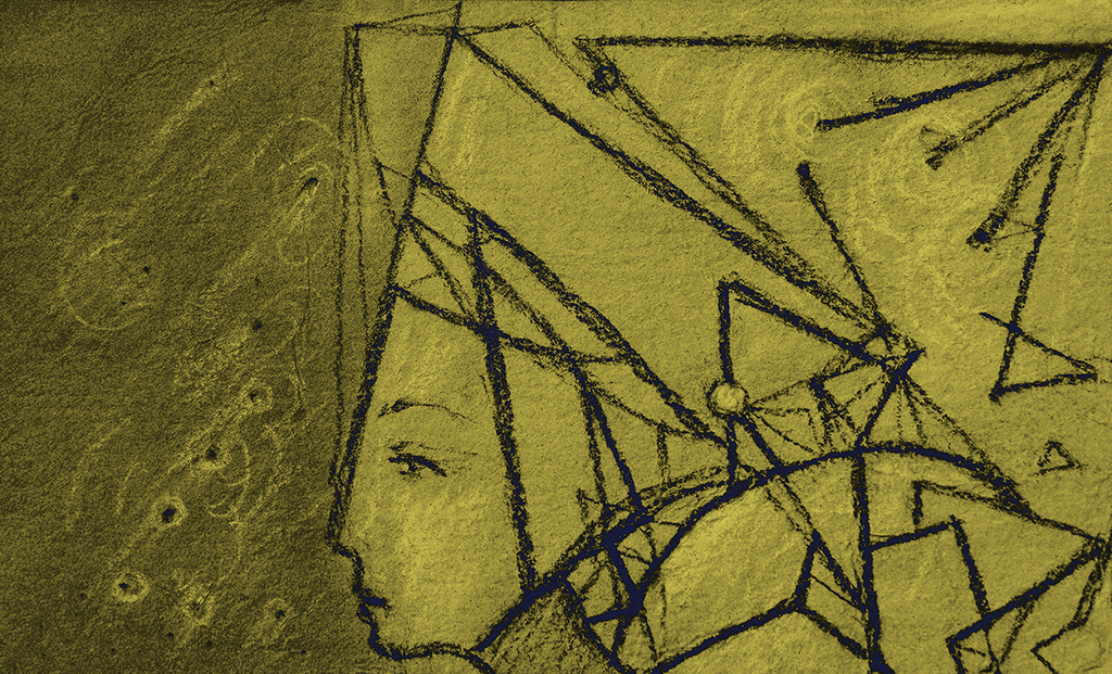 Image de l'impression „Résoudre des énigmes. Imprimé B“ à partir de la peinture/dessin original de Natali Antonovich
