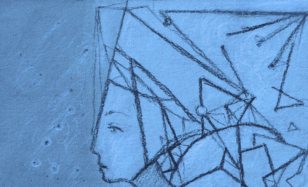 Image de l'impression „Résoudre des énigmes. Imprimé N“ à partir de la peinture/dessin original de Natali Antonovich