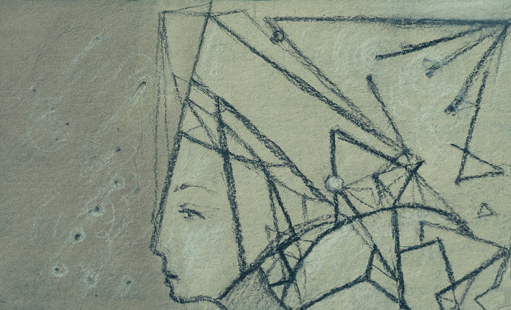 Image de l'impression „Résoudre des énigmes. Imprimé AQ“ à partir de la peinture/dessin original de Natali Antonovich