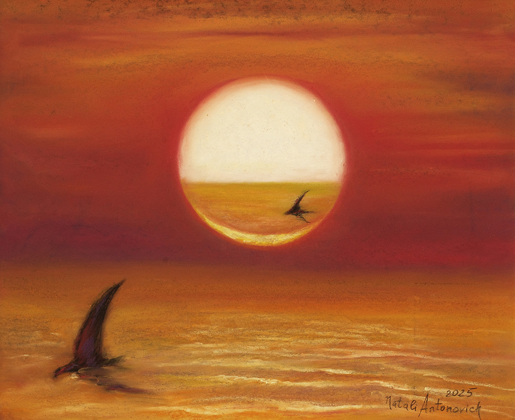 "Oiseaux-navires et navires-oiseaux." peinture de Natali Antonovich | Galerie d'artiste.