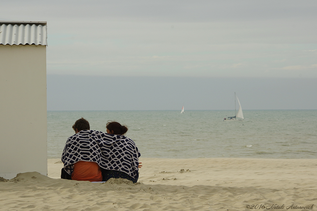 Album "Belgische Kust" | Fotografie afbeelding "Water Gravitation" door Natali Antonovich in Archief/Foto Voorraad.