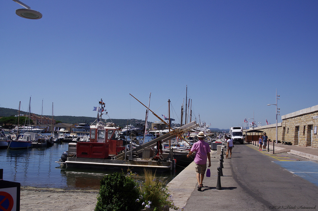 Album "Saint-Tropez" | Fotografie afbeelding "Hoed " door Natali Antonovich in Archief/Foto Voorraad.